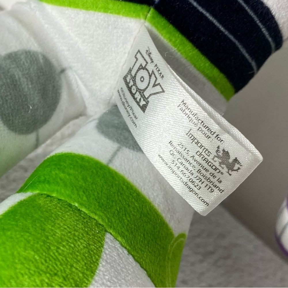 Disney Pixar Toy Story White Purple Green Buzz Lightyear Plush Toy - Picture 4 of 11